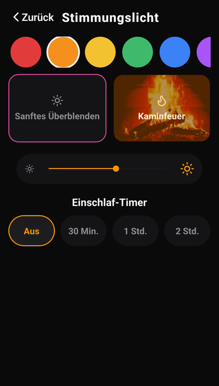 Nachtlicht – sanftes Licht und ein Einschlaf-Timer