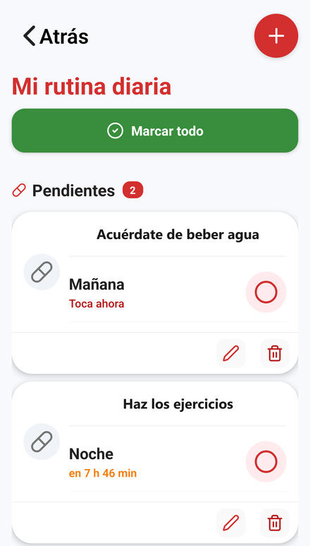 La rutina diaria, marcada con un toque